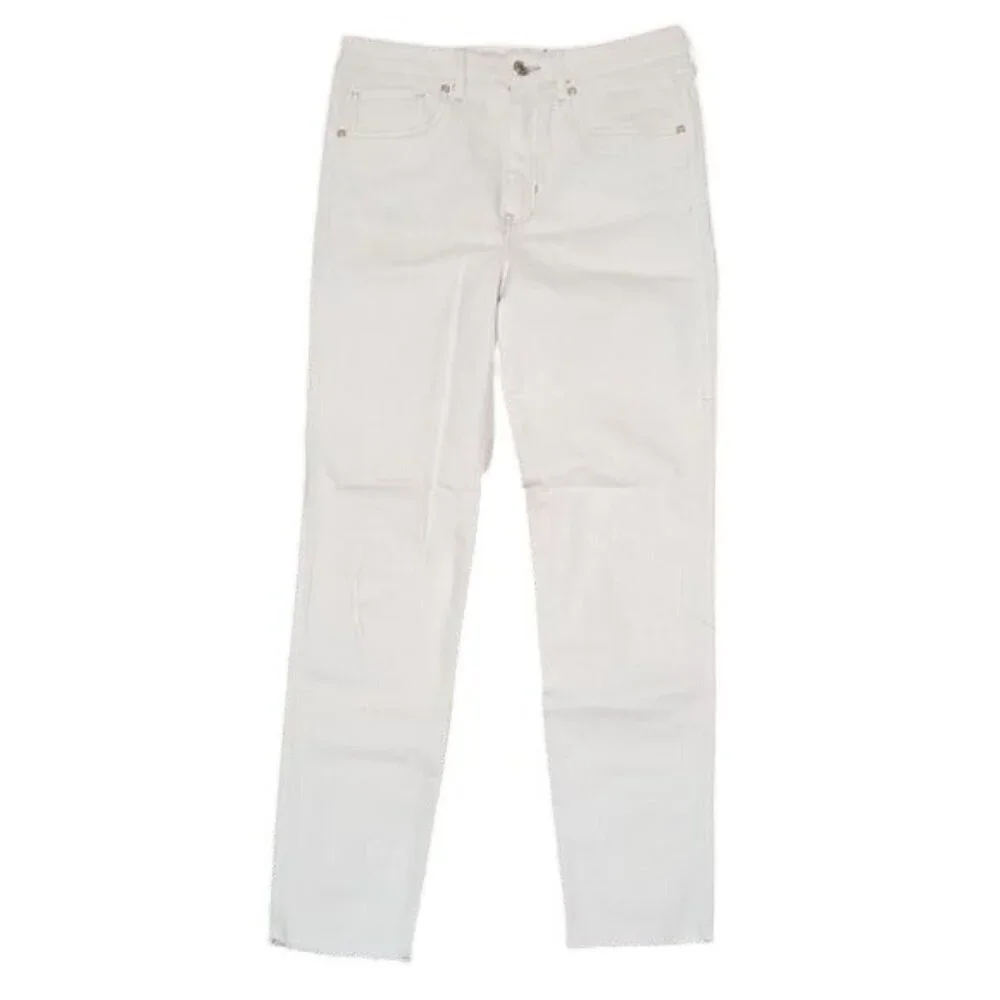 Free People White High Waist Skinny Jeans